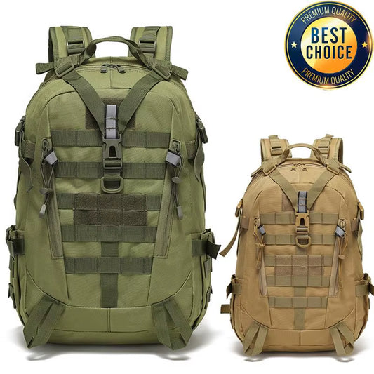 Tactical Reflective Backpack Outdoor Molle Camouflage Rucksack Assault Bag Hiking Camping Hunting Travel Riding Knapsack